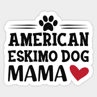 American Eskimo dog mama Sticker